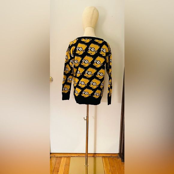 Y2K Vintage Bart Simpson Sweater - Seen on Grimes - Wool - Picture 1 of 5